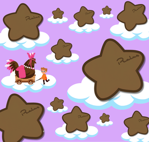 HeiSpark® with Pralus signed glitter chocolate star - Milk Chocolate Stars