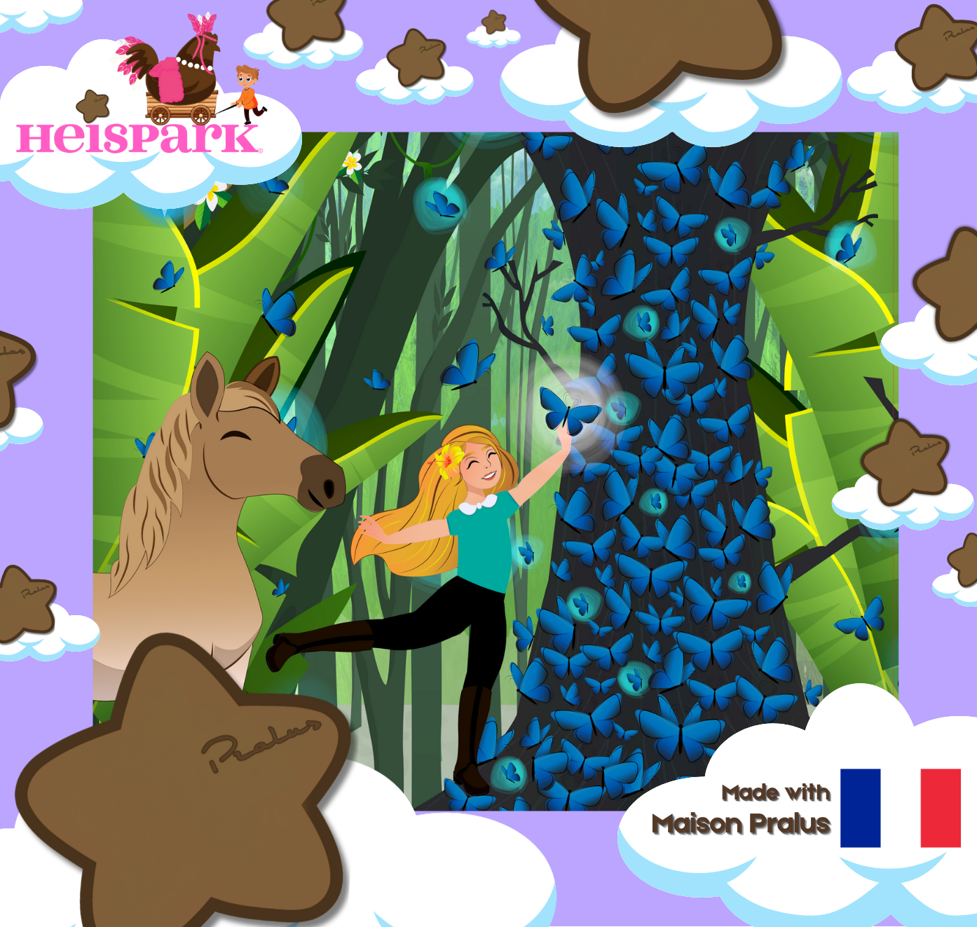 @Butterfly.Secrets, an influencer's story, Brazil© butterfly glitter sticker- Milk Chocolate Stars
