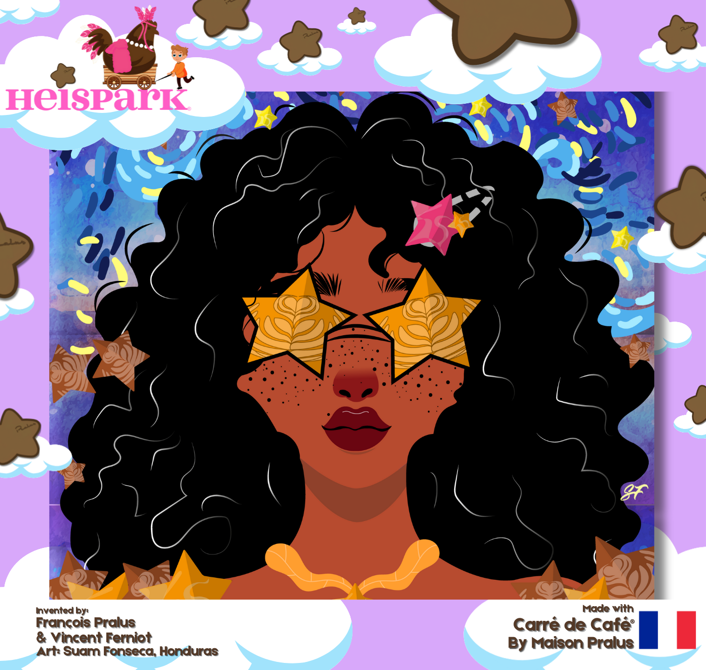 HeiSpark® Star Girl with Pralus signed sticker