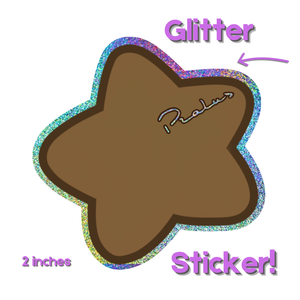 HeiSpark® with Pralus signed glitter chocolate star - Milk Chocolate Stars