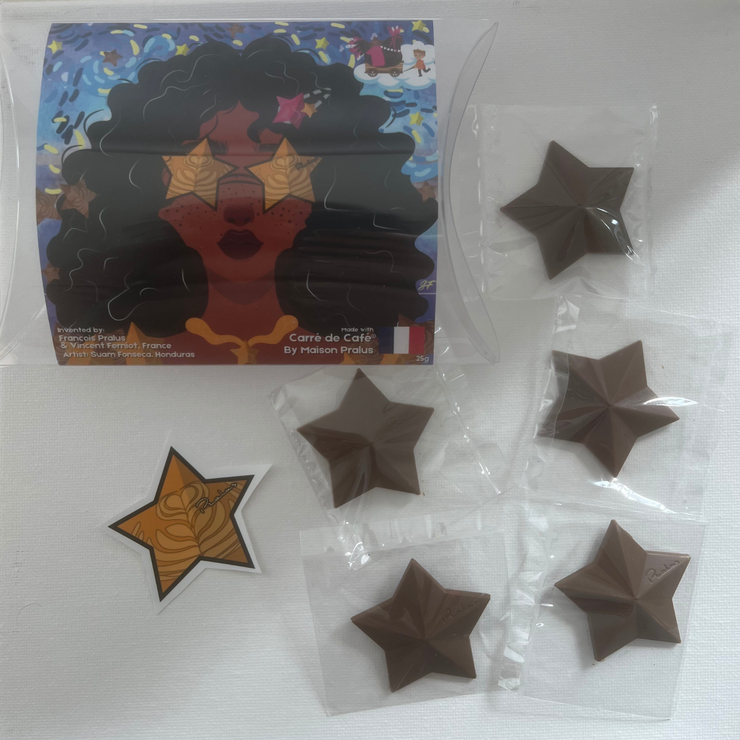 Star Girl, Made with Carré de Café, by Maison Pralus and sticker