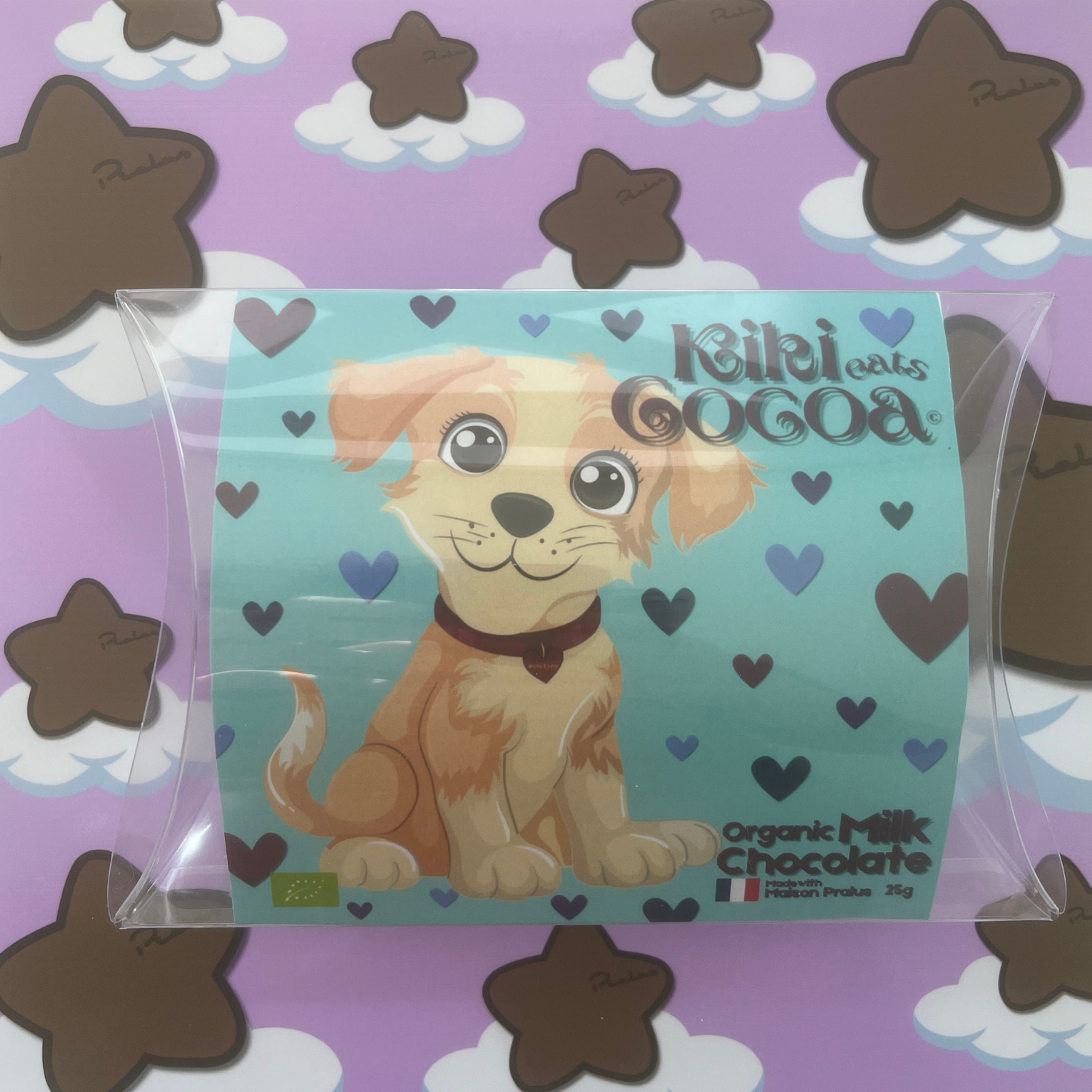 Boston, Milk Chocolate Stars, Made with Maison Pralus, and sticker